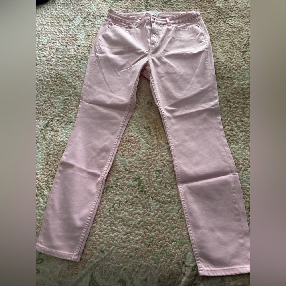 Vineyard Vines Straight Leg Pants in Light Pink